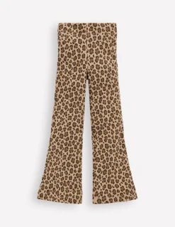 Boden Leggings|Pantalons-Legging côtelé évasé Cœurs folk rouge rockabilly