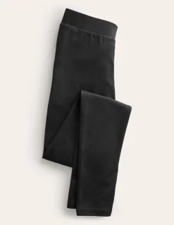 Boden Pantalons-Legging taille haute en jersey Noir
