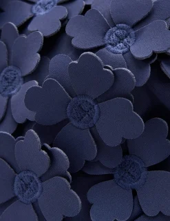 Boden Maillots De Bain-Maillot de bain à appliqués fleurs Bleu marine, appliqué