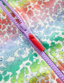 Boden Maillots & Tenues De Plage-Maillot de bain à manches courtes Lit de fleurs dégradé arc-en-ciel