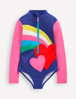 Boden Maillots & Tenues De Plage-Maillot de bain à manches longues Cœur arc-en-ciel