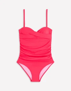 Boden Maillots De Bain-Maillot de bain Andros torsadé sur le devant Plage de corail