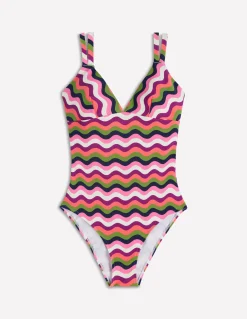 Boden Maillots De Bain-Maillot de bain Arles Multi, rayé ondulé