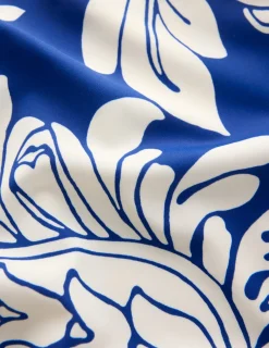 Boden Maillots De Bain-Maillot de bain bandeau Paros Bleu, motif Botanical Flourish