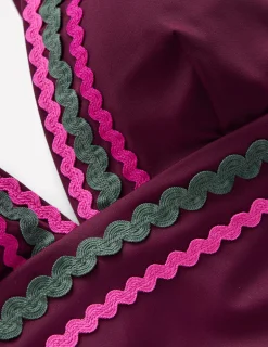 Boden Maillots De Bain-Maillot de bain col V Porto Aronia