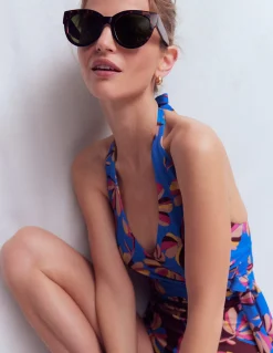 Boden Maillots De Bain-Maillot de bain effet croisé Multi, motif Daisy Cascade