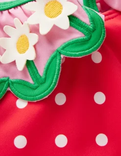 Boden Maillots & Tenues De Plage-Maillot de bain Hallie à bretelles volantées Pâquerettes rouge à pois