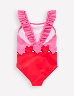 Boden Maillots & Tenues De Plage-Maillot de bain Hallie à bretelles volantées Rouge coquelicot