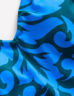 Boden Maillots De Bain-Maillot de bain imprimé à bretelles Vert, motif Decorative Lattice