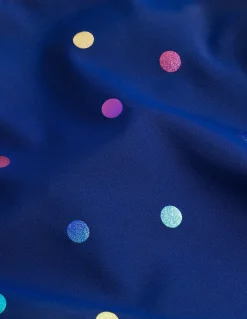 Boden Maillots & Tenues De Plage-Maillot de bain imprimé croisé dans le dos Confettis métallisés arc-en-ciel bleu marine