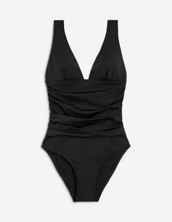 Boden Maillots De Bain-Maillot de bain Mykonos à encolure en V profonde Noir