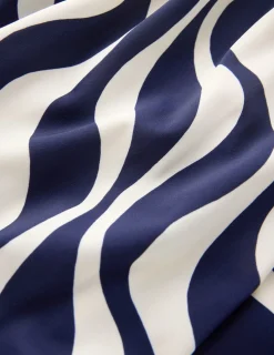 Boden Maillots De Bain-Maillot de bain Mykonos à encolure en V profonde Bleu marine, vague rythmique