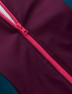 Boden Maillots De Bain-Maillot de bain sport à manches raglan Violet. Colourblock