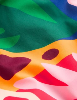 Boden Maillots De Bain-Maillot de bain sportif avec passepoil Multi, motif Leafy Cascade