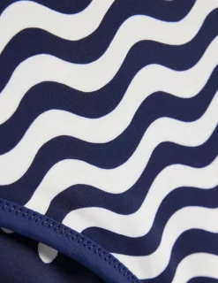 Boden Maillots De Bain-Maillot de bain Symi réversible Bleu marine, rayures & pois