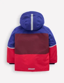 Boden Manteaux & Vestes-Manteau imperméable toutes saisons Colourblock chevron rouge