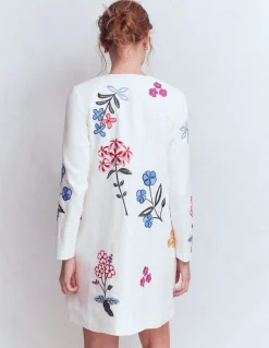 Boden Ensembles Assortis|Manteaux & Vestes-Manteau long brodé Brodé ivoire