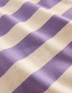 Boden Tops & T-Shirts-Marinière décontractée Rayé violet/gris chiné