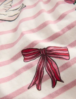 Boden Tops & T-Shirts-Marinière décontractée Rayé Saint-Valentin rose