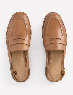 Boden Tenues De Travail|Mocassins-Mocassins à bride arrière Fauve