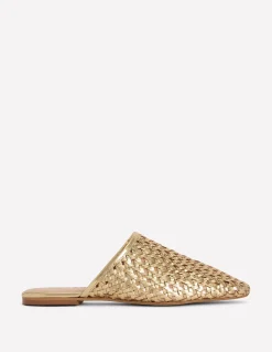Boden Mocassins|Chaussures Plates-Mocassins façon mules Tissage doré