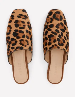 Boden Mocassins|Chaussures Plates-Mocassins façon mules Klassisches Leopardenmuster Ponyhaar