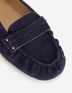 Boden Mocassins|Chaussures Plates-Mocassins intemporels Bleu Marine Foncé