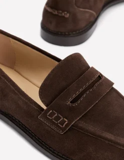 Boden Tenues De Travail|Mocassins-Mocassins Nya Daim chocolat amer