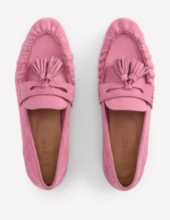Boden Tenues De Travail|Mocassins-Mocassins souples à fronces Parfait rose