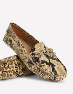 Boden Mocassins|Chaussures Plates-Mocassins souples Heidi à surpiqûres Serpent