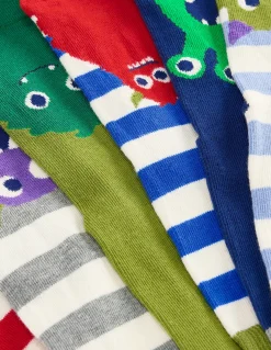Boden Chaussettes & Sous-Vêtements-7 paires de chaussettes Monstres