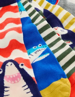 Boden Chaussettes & Sous-Vêtements-7 paires de chaussettes Motif requins