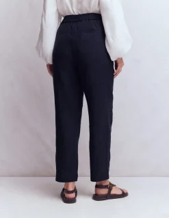 Boden Pantalons-Pantacourt double-étoffe Bleu marine