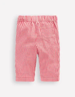 Boden Pantalons & Leggings-Pantalon à enfiler en coton Rayé Rouge