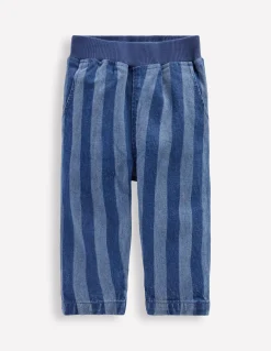 Boden Pantalons & Leggings-Pantalon à enfiler en jean Rayé denim