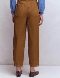 Boden Pantalons-Pantalon ample à ceinture Pain d'épices