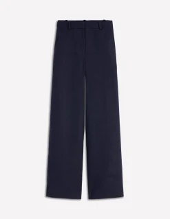 Boden Pantalons-Pantalon Belgravia en lin Bleu marine