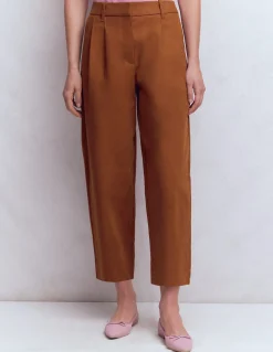 Boden Pantalons-Pantalon Bloomsbury en coton Brun roux