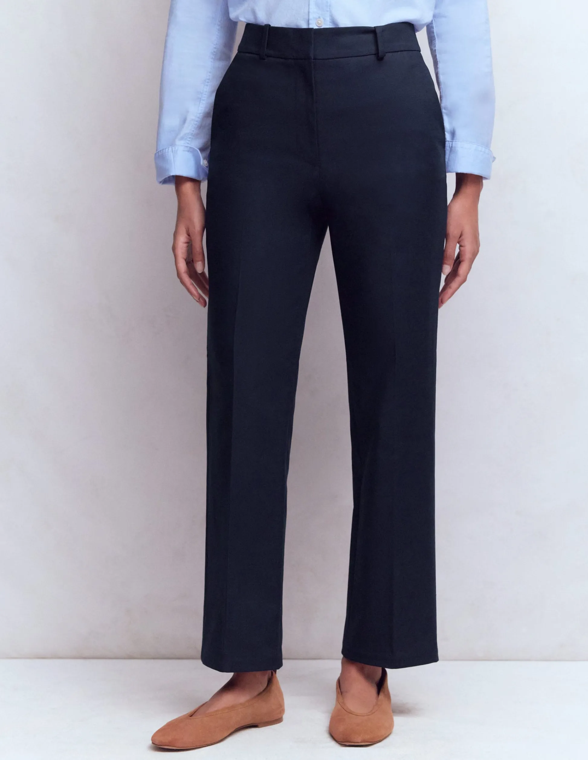 Boden Tenues De Travail|Pantalons-Pantalon Canonbury 7/8 Bleu marine