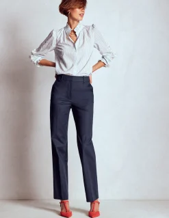 Boden Tenues De Travail|Pantalons-Pantalon Canonbury coupe longue Bleu marine