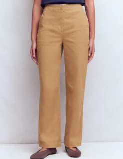 Boden Pantalons-Pantalon chino ample Cappuccino