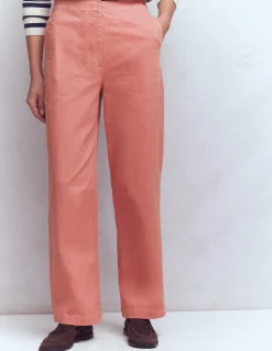 Boden Pantalons-Pantalon chino ample Rose vintage
