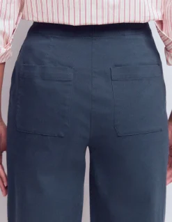 Boden Pantalons-Pantalon chino ample Bleu marine