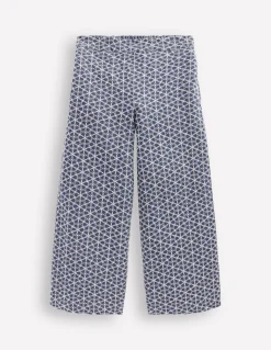 Boden Pantalons|Ensembles Assortis-Pantalon de cérémonie Broderie anglaise chambray
