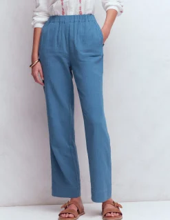 Boden Pantalons-Pantalon double-étoffe à enfiler Bleu tourmaline