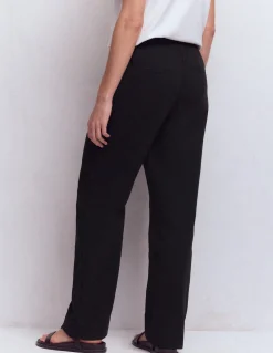 Boden Pantalons-Pantalon double-étoffe à enfiler Noir