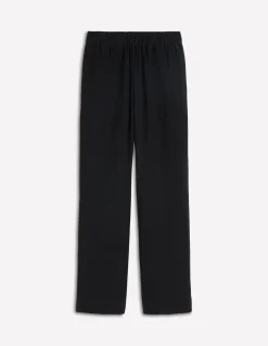 Boden Pantalons-Pantalon double-étoffe à enfiler Noir