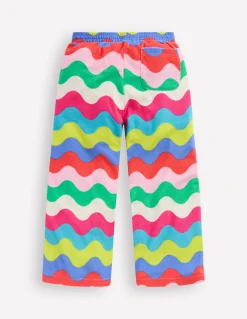 Boden Pantalons|Ensembles Assortis-Pantalon droit en éponge Bunt Wellen Streifen