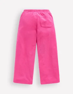 Boden Pantalons|Ensembles Assortis-Pantalon droit en éponge Rose brodé