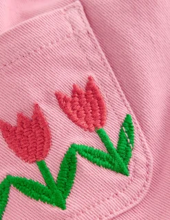 Boden Pantalons-Pantalon large à enfiler Tulipes rose